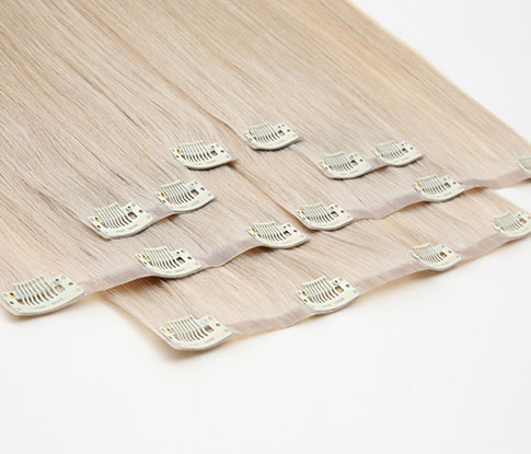 PU Clip In Hair Extensions